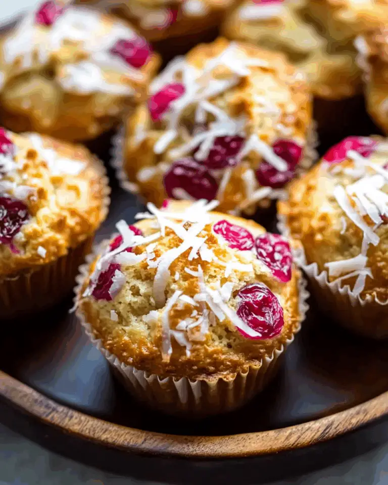 Coconut Cranberry Muffins