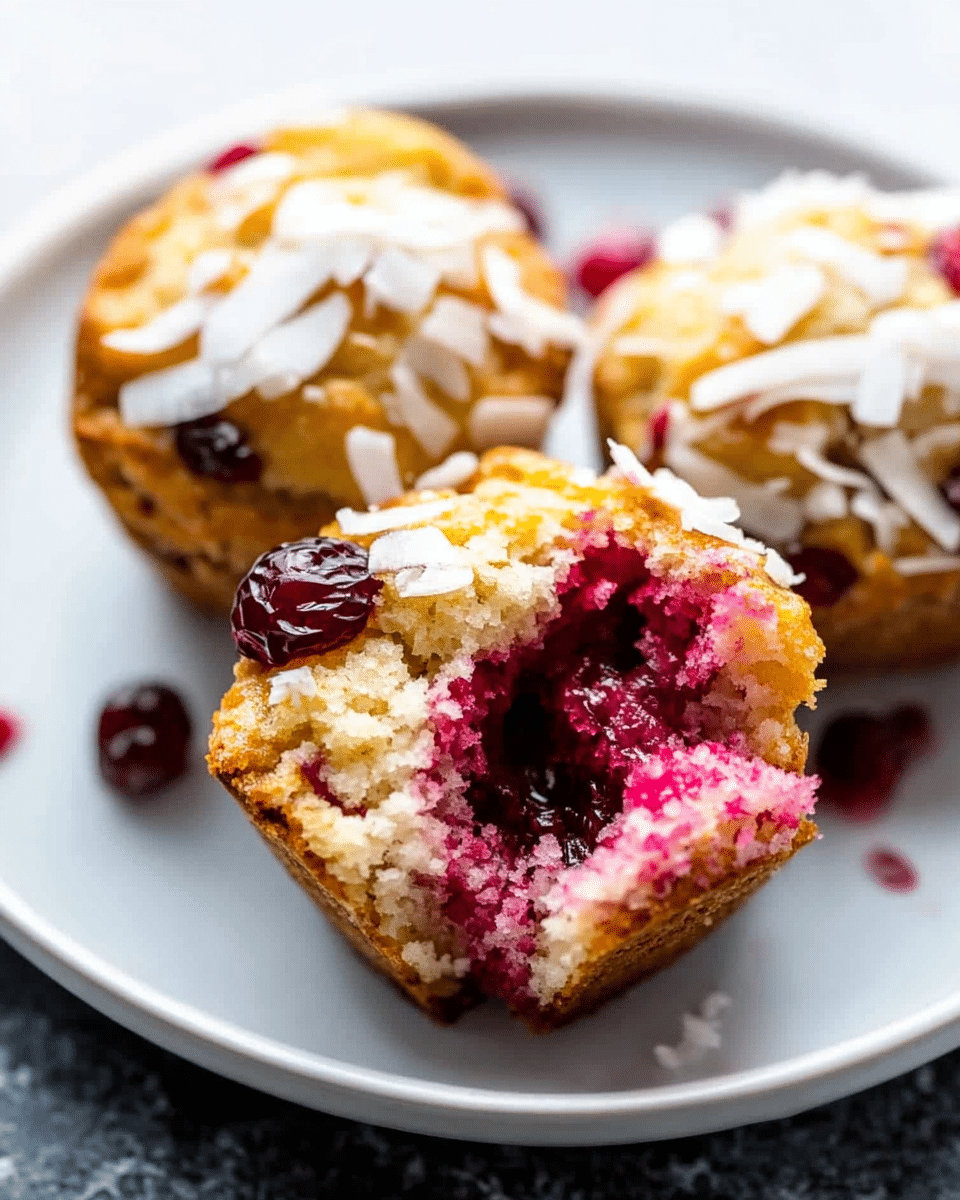 Coconut Cranberry Muffins