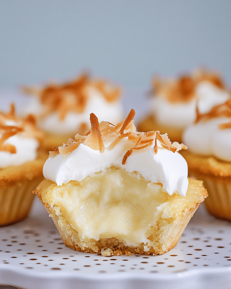 Coconut Cream Pie Cookie Cups