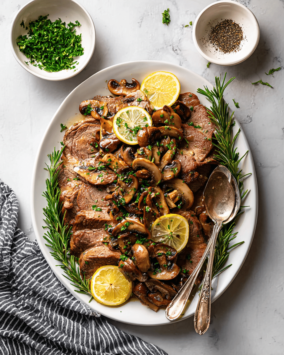 Coulotte Steak with Mushroom Sauce