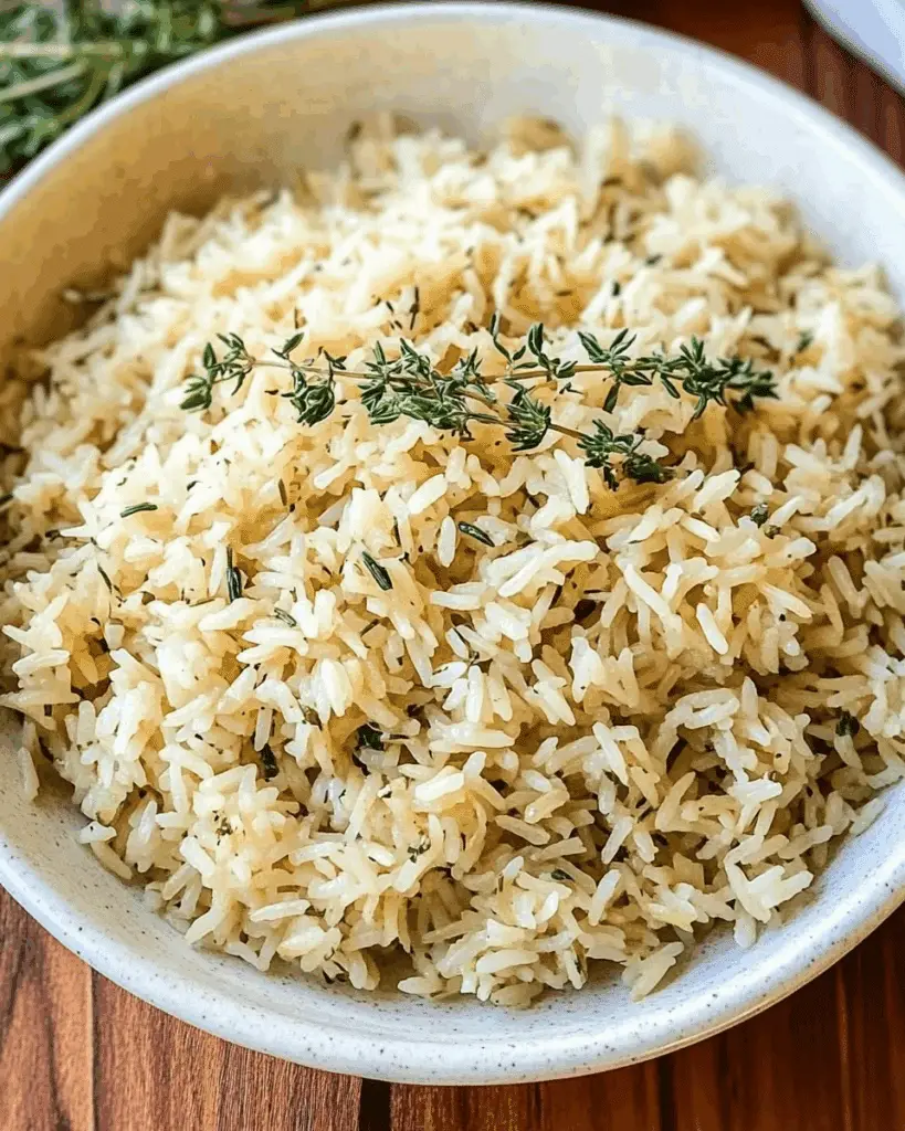 Garlic Herb Rice Pilaf