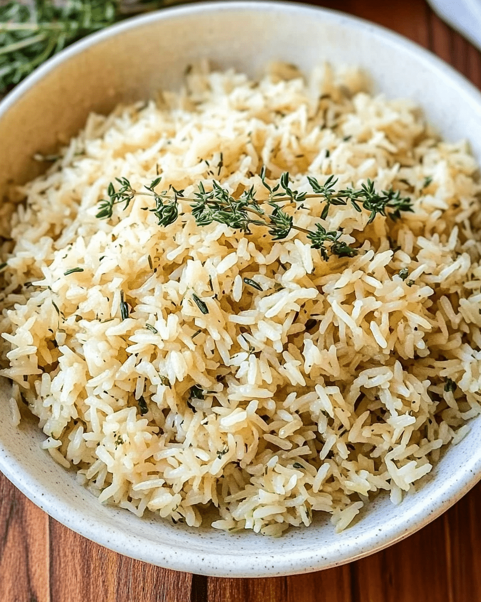 Garlic Herb Rice Pilaf