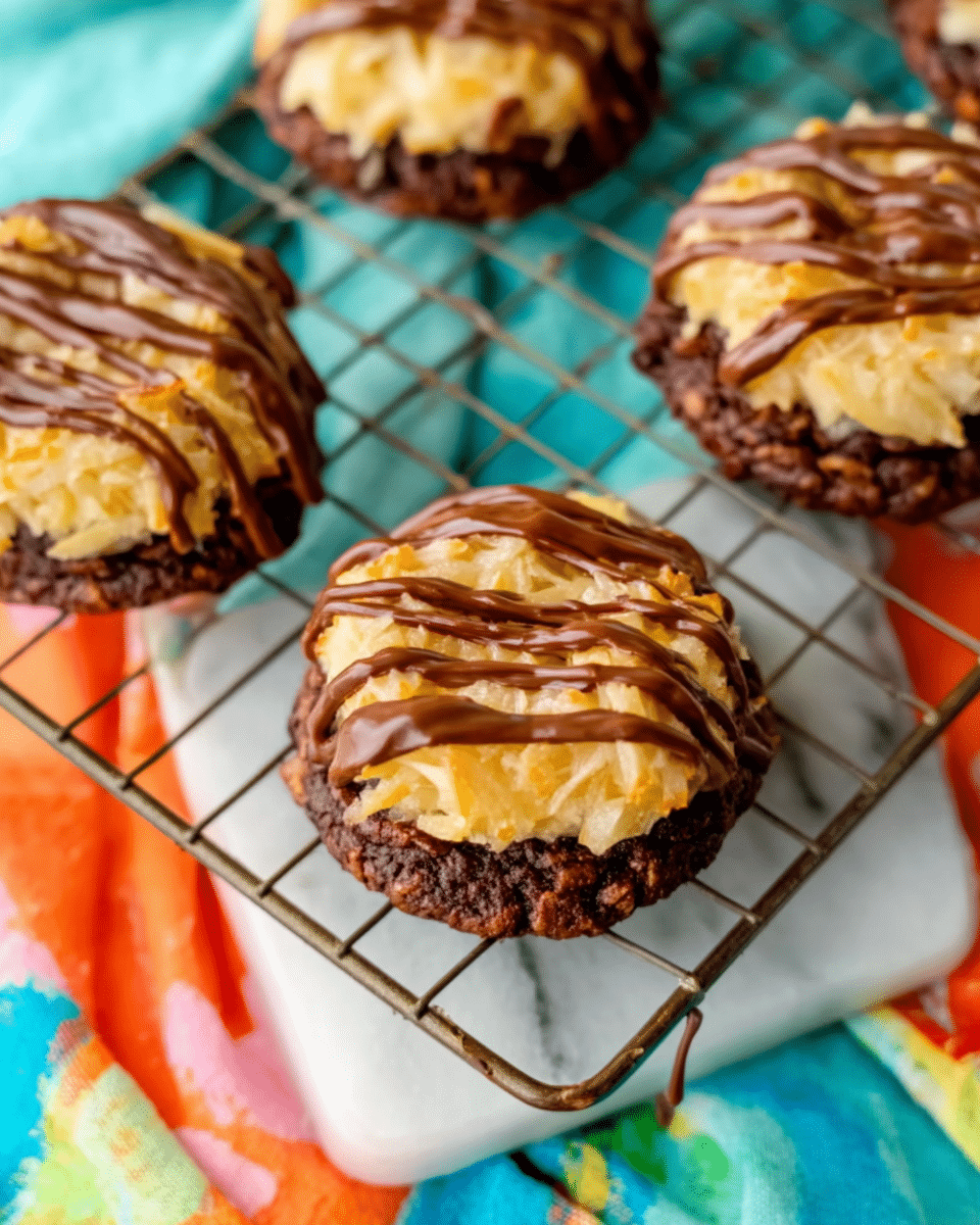 German Chocolate Cookies