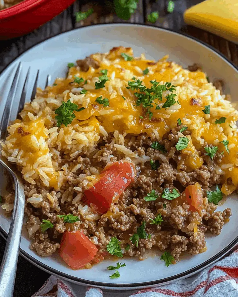 Ground Beef Rice Skillet