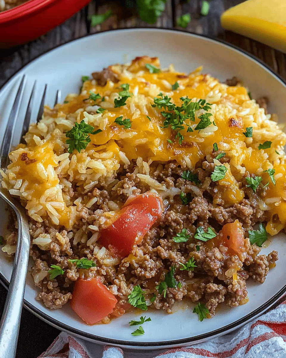 Ground Beef Rice Skillet