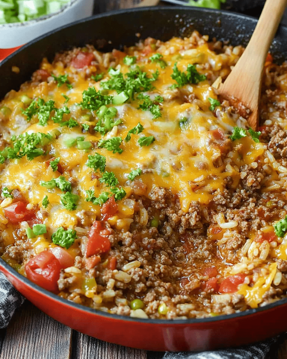 Ground Beef Rice Skillet