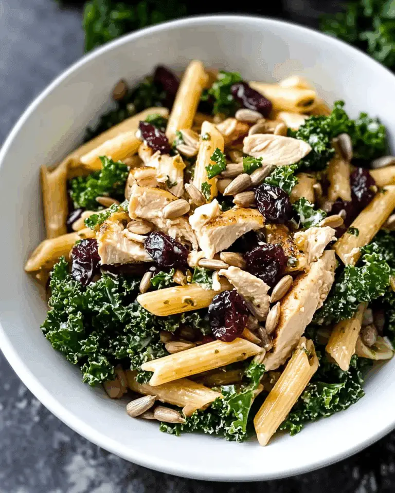 Kale Chicken Pasta Salad