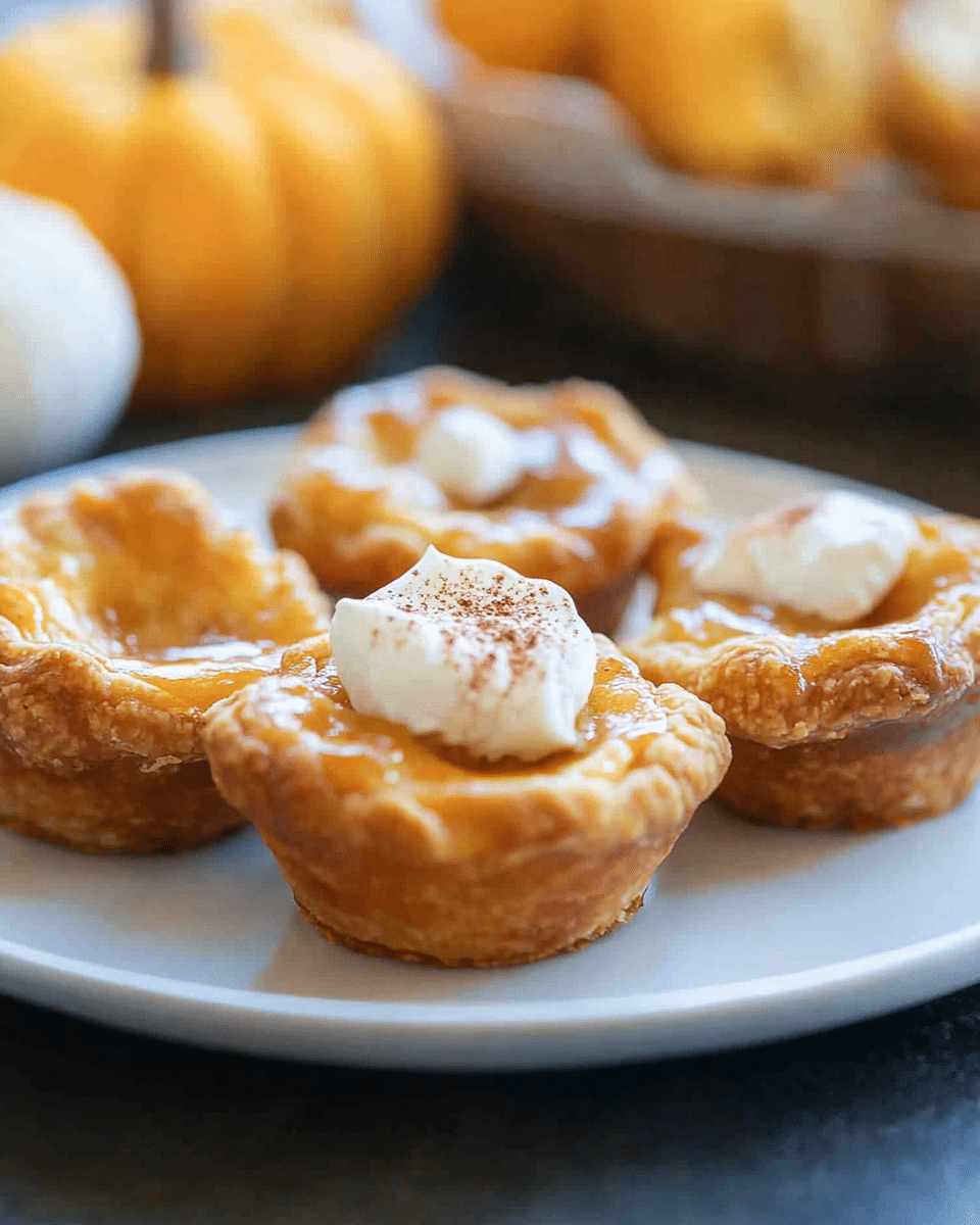 Mini Crescent Pumpkin Pies