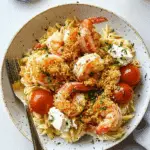 Panko Shrimp and Feta Bake