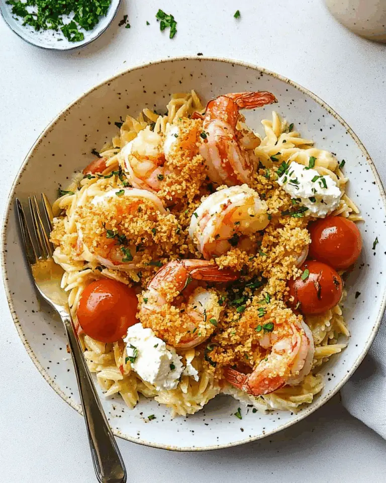 Panko Shrimp and Feta Bake
