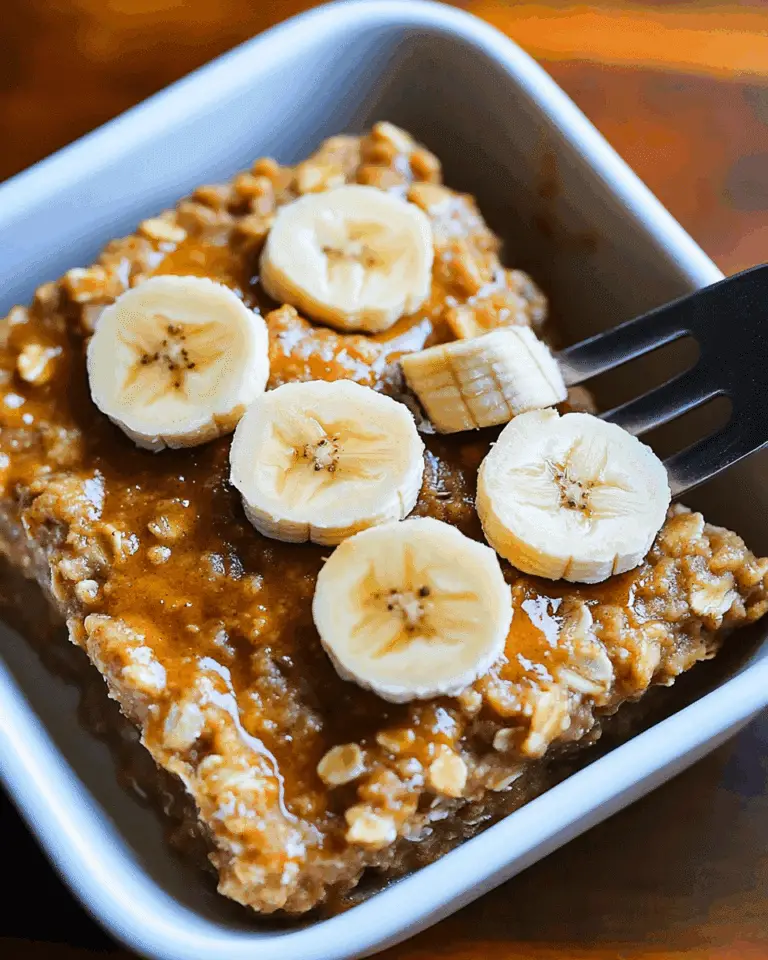 Peanut Butter Banana Baked Oatmeal