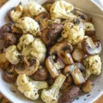 Roasted Cauliflower and Mushrooms