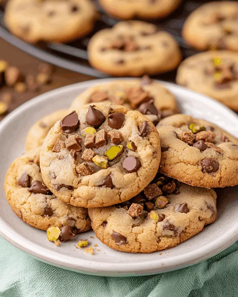 Salted Pistachio Chocolate Cookies
