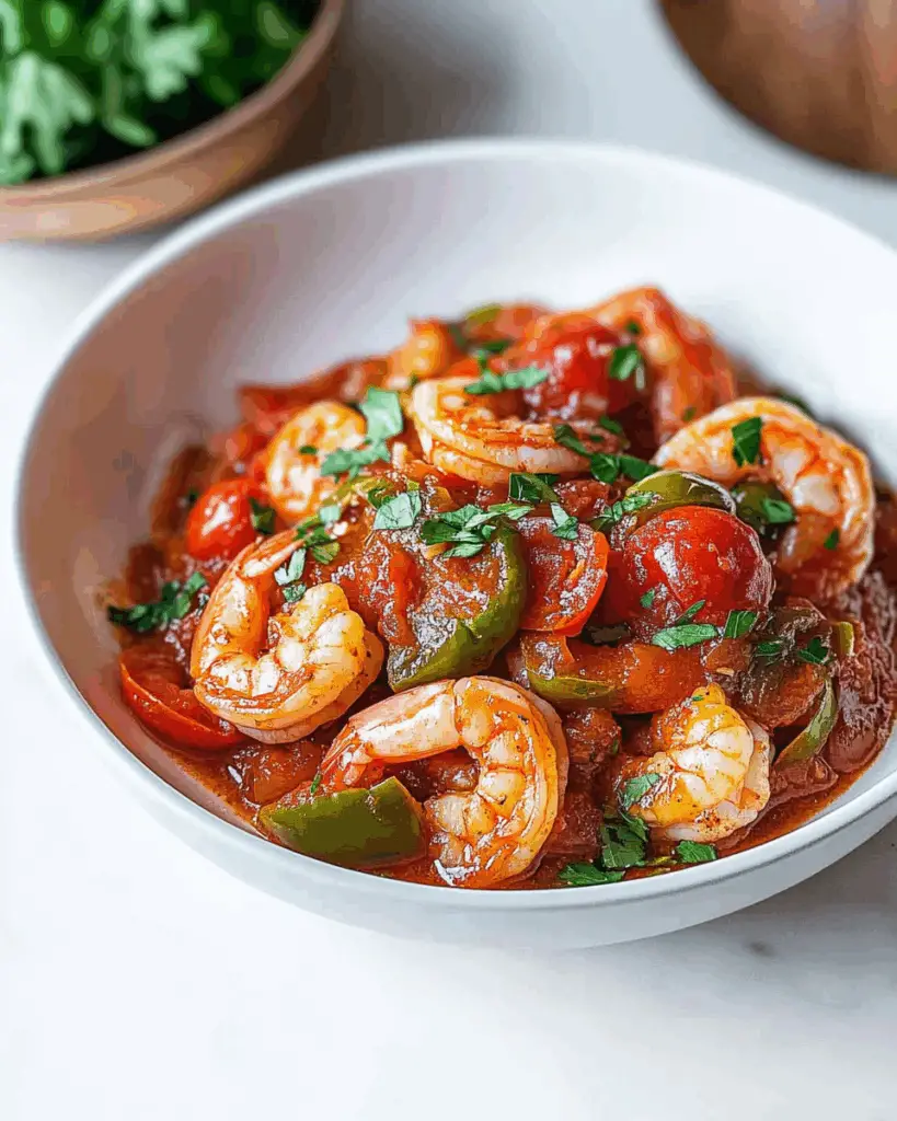 Shrimp Bake in Tomato Sauce