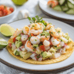 Shrimp Ceviche Tostada