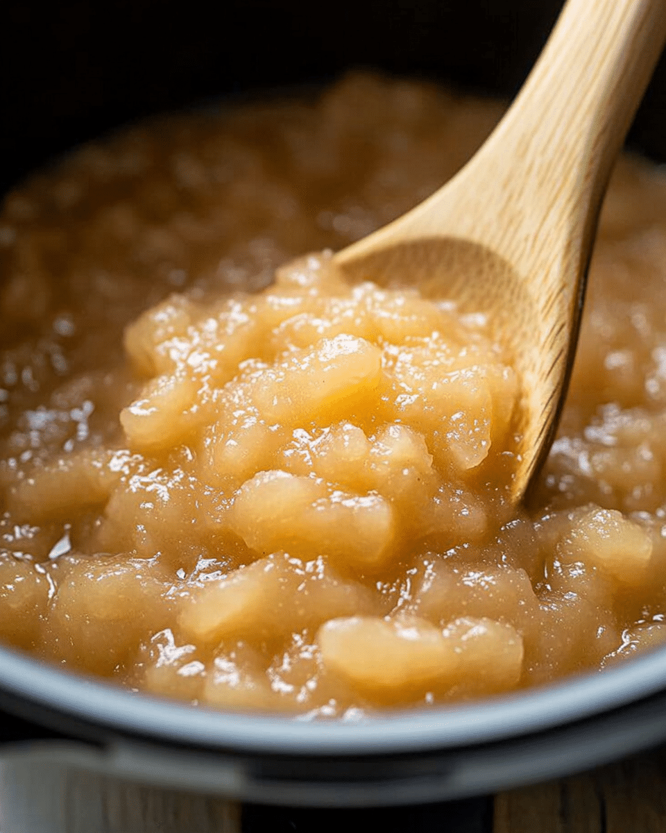 Slow Cooker Spiced Apple Sauce