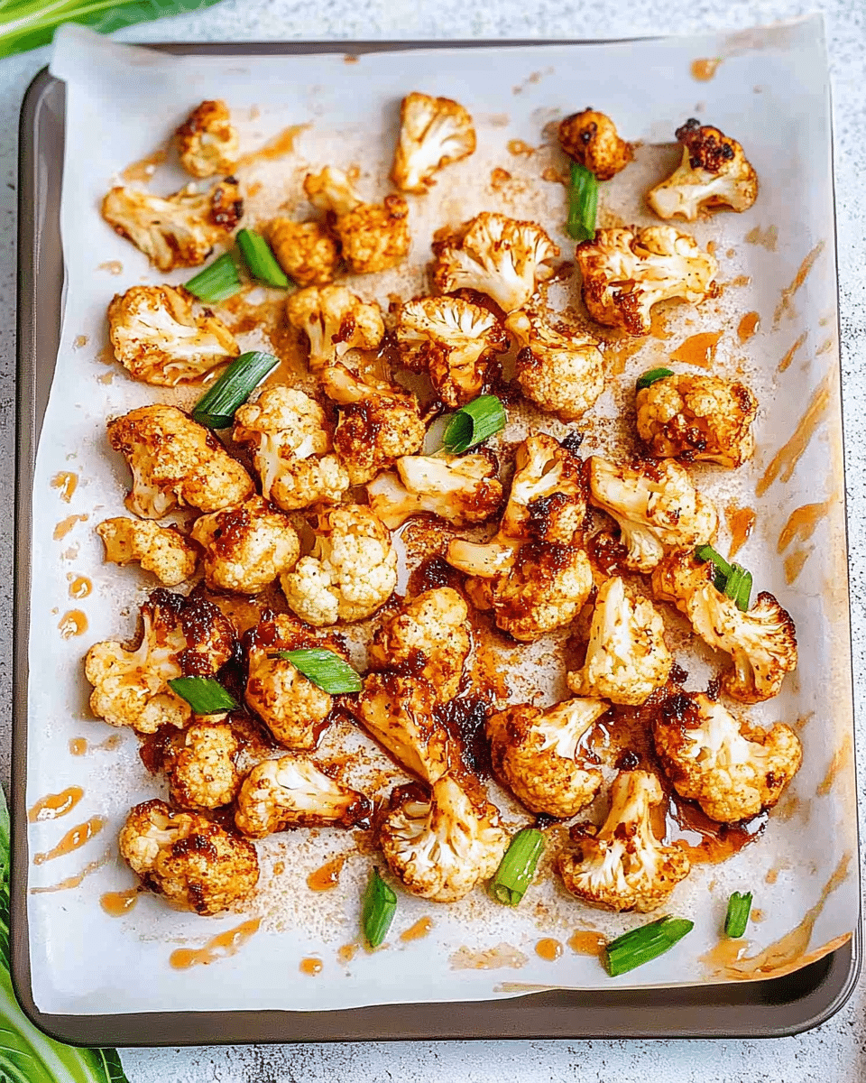 Spicy Maple Roasted Cauliflower