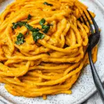 Sweet Potato Pasta Sauce with Spaghetti