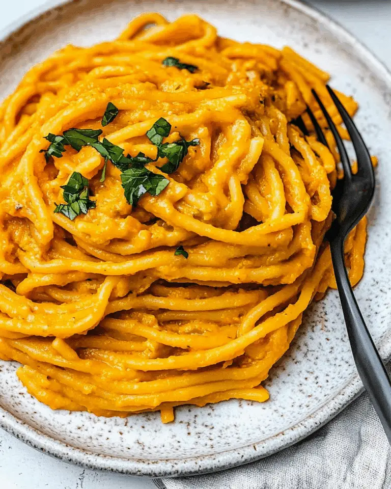 Sweet Potato Pasta Sauce with Spaghetti