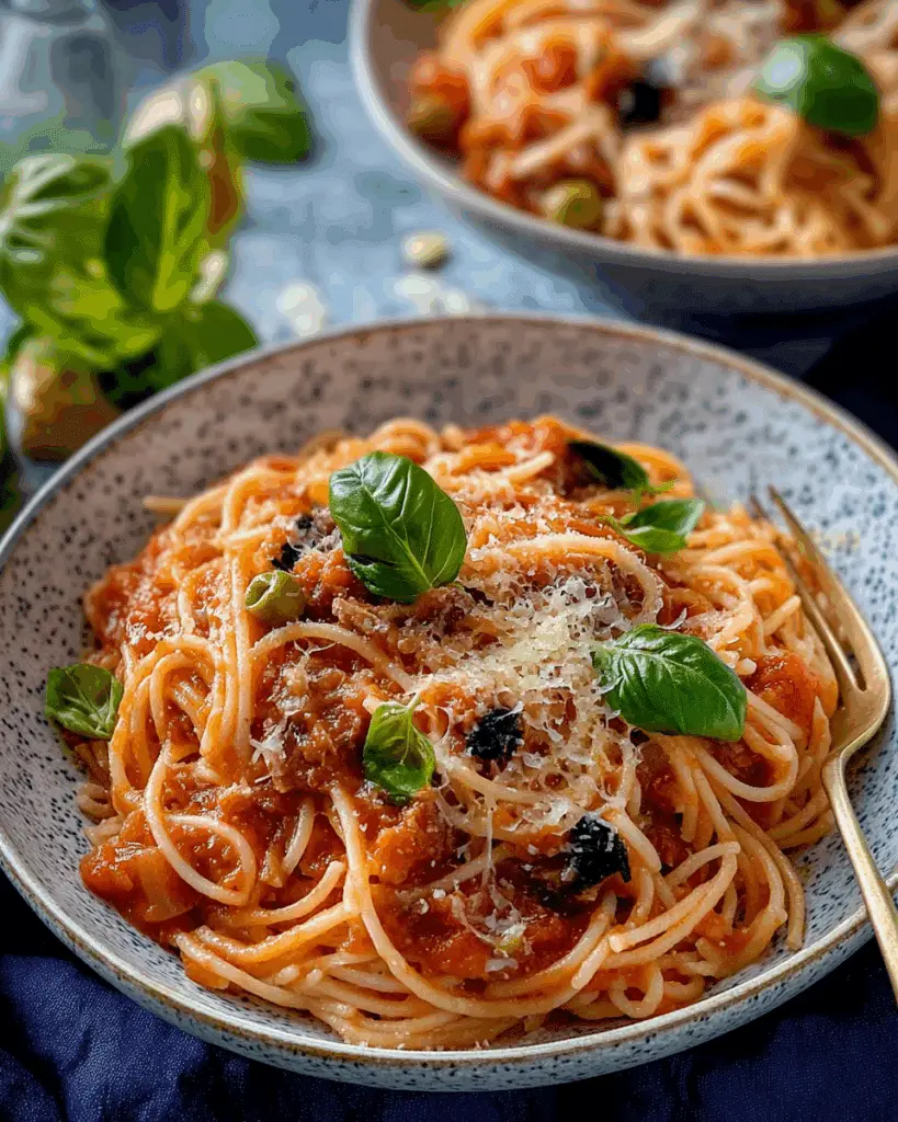 Tuna Spaghetti in Tomato Sauce