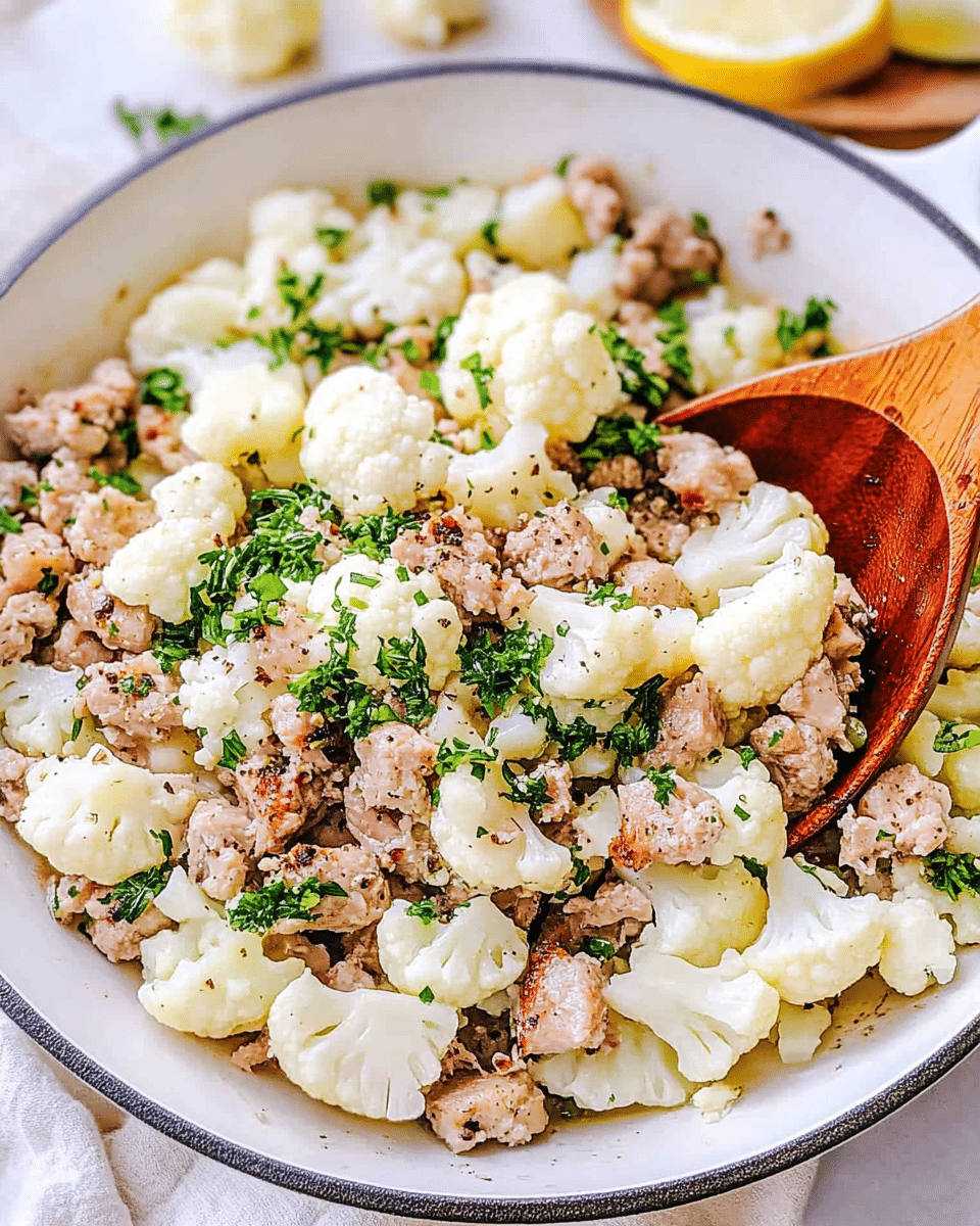 Turkey and Cauliflower Skillet