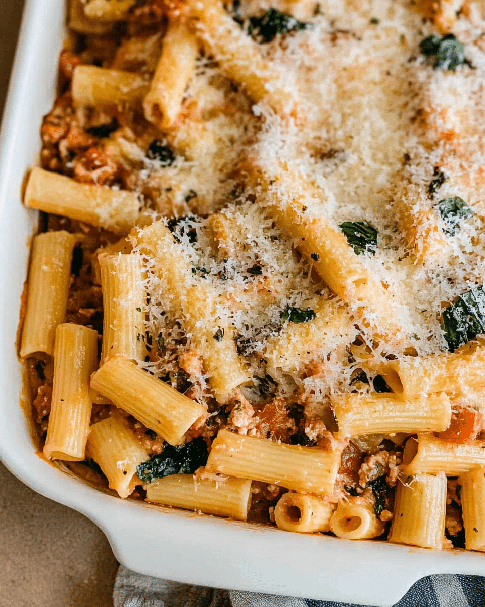 Tuscan Baked Rigatoni