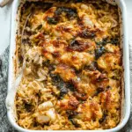 Tuscan Chicken Orzo Bake