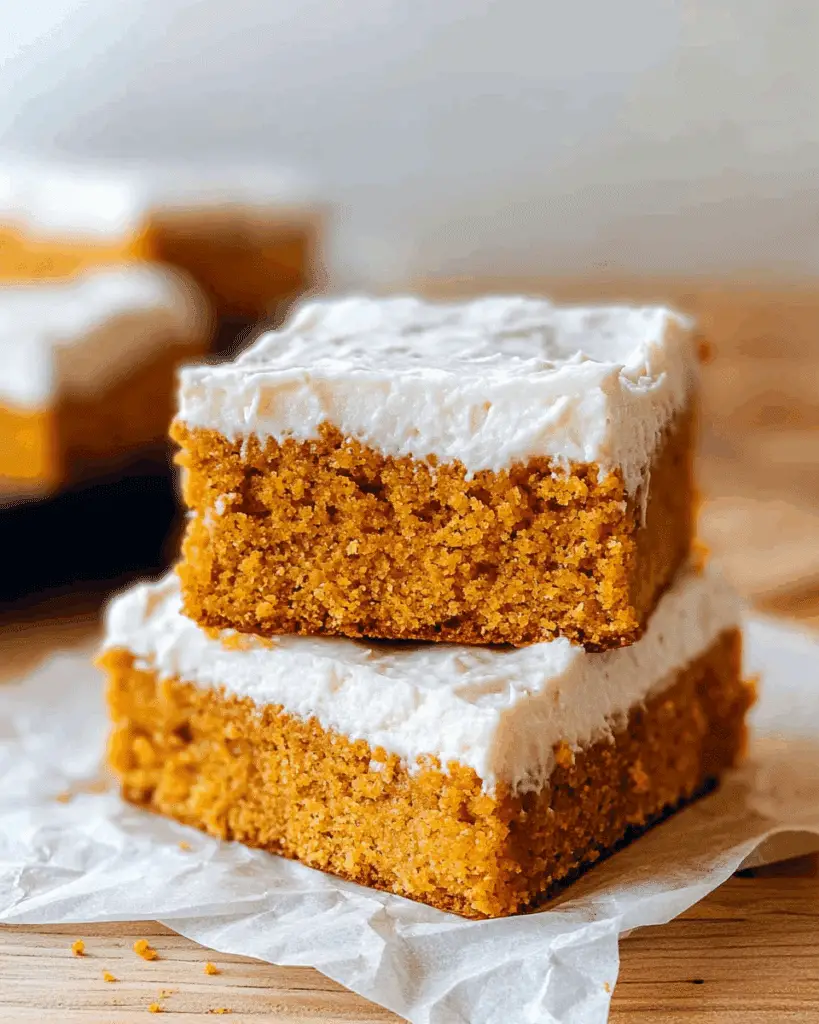 Vegan Pumpkin Cake Bars