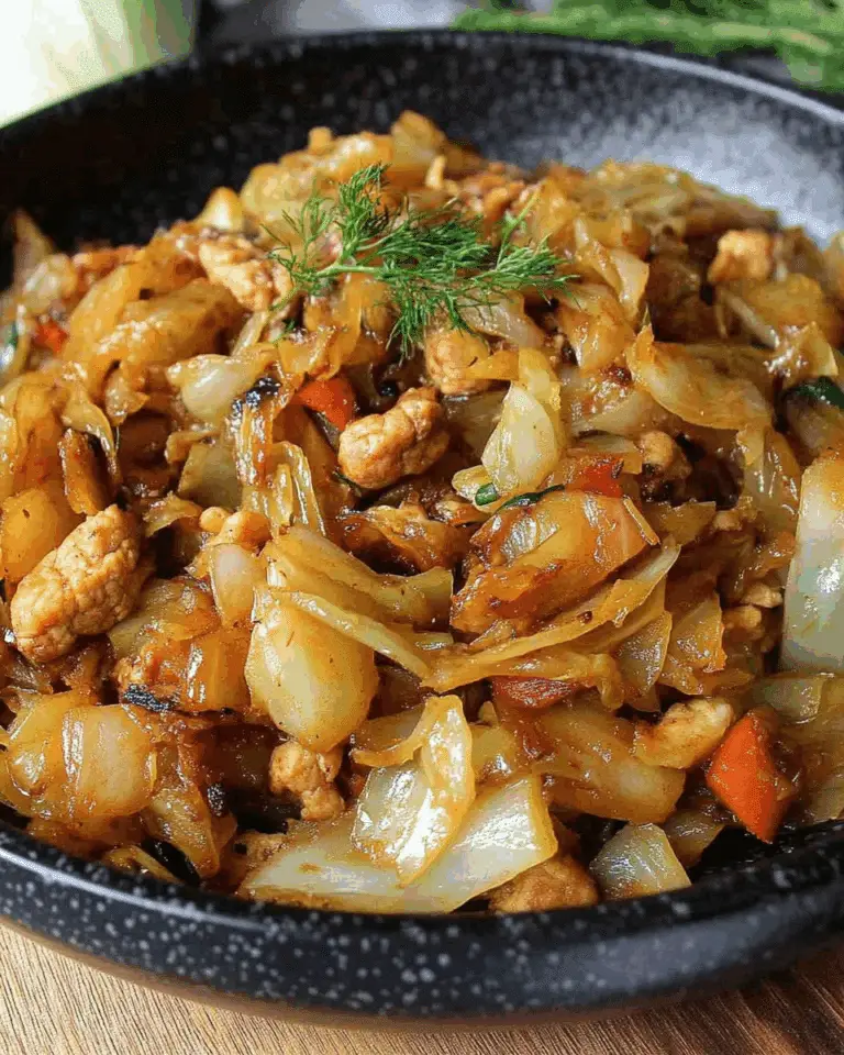 Vegan Sautéed Cabbage and Onions