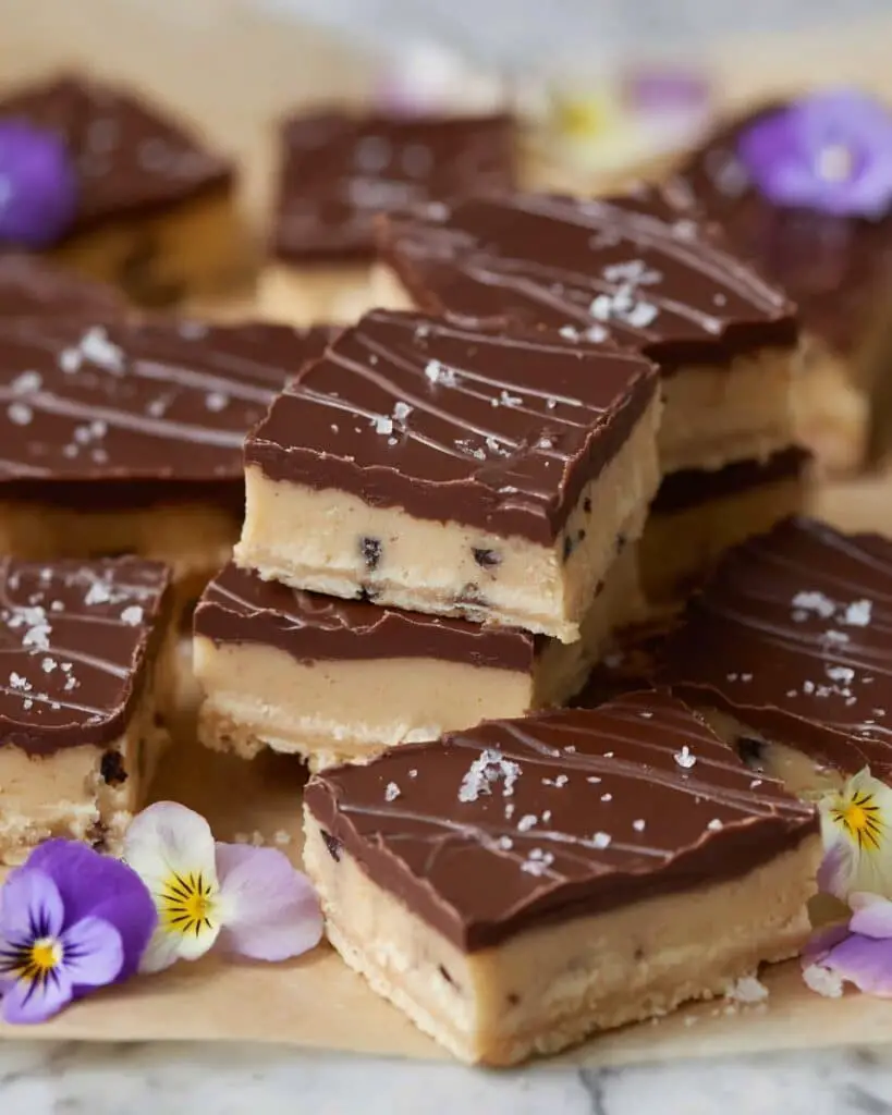 Healthy No-Bake Cookie Dough Bars Recipe