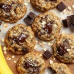 Banana Oat Chocolate Chunk Cookies Recipe