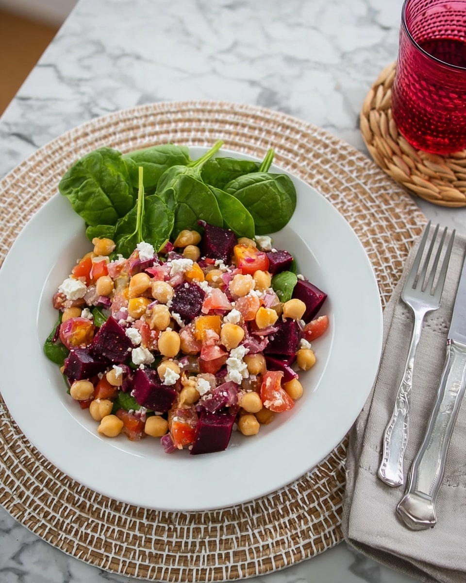 Chickpea and Beetroot Salad with Feta Recipe
