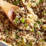 Savory Cajun Dirty Rice with Ground Beef and Chicken Livers Recipe