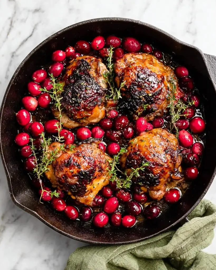 Balsamic Roasted Cranberry Chicken Recipe