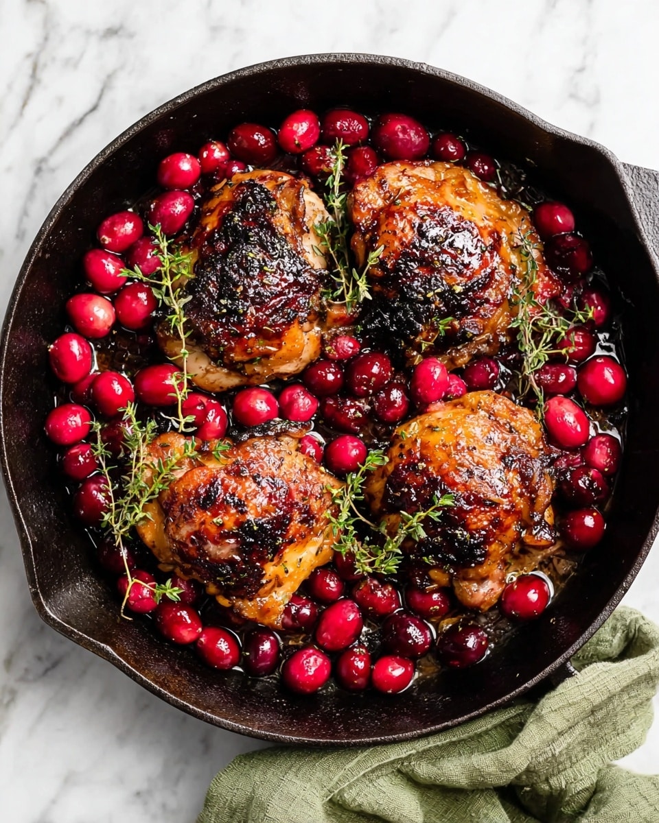Balsamic Roasted Cranberry Chicken Recipe