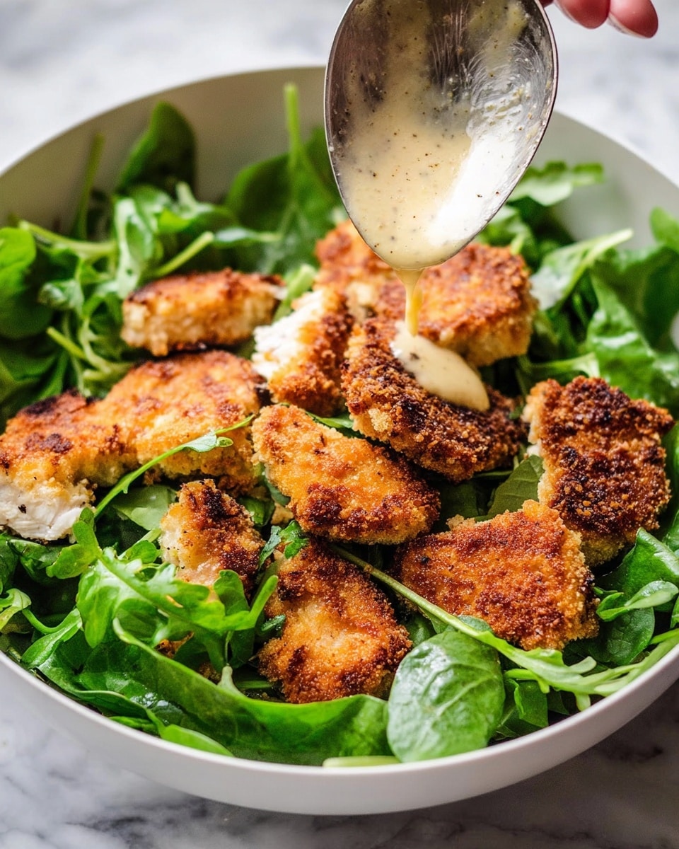 Lemony Chicken Schnitzels Salad Recipe