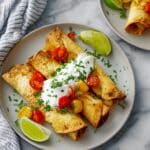 Air Fryer Green Chile Chicken Taquitos Recipe