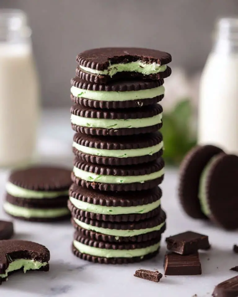 Vegan Mint Chocolate Cookies Sandwiches Recipe