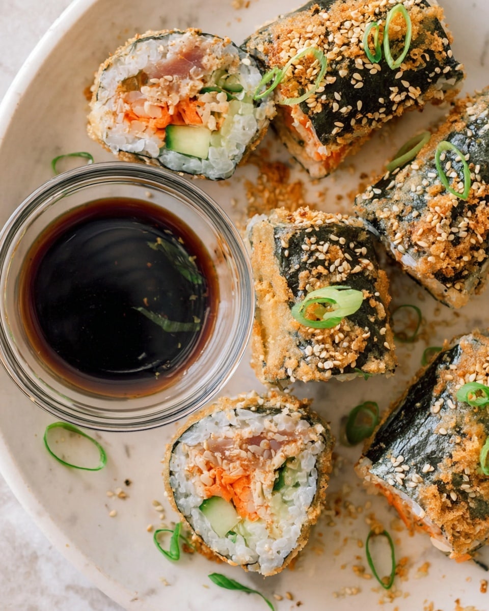 Crispy Rice Paper Sushi Rolls (Gluten-Free & Easy) Recipe