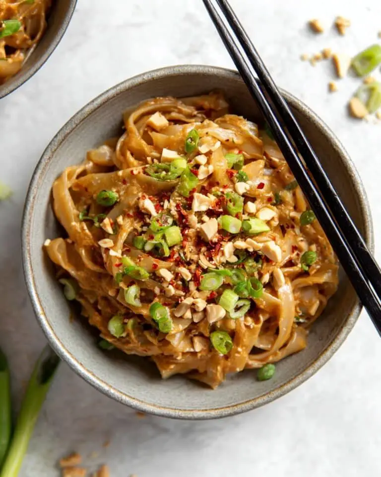 Spicy Peanut Butter Noodles Recipe