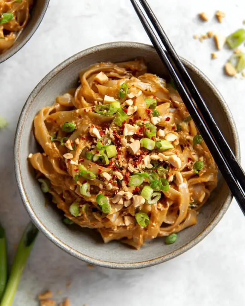 Spicy Peanut Butter Noodles Recipe