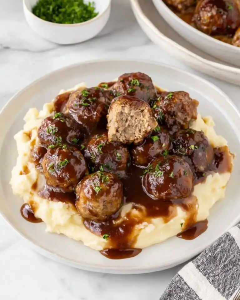 Smothered Meatballs Recipe