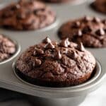 Flourless Chocolate Peanut Butter Banana Muffins Recipe
