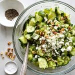 Smashed Cucumber Salad with Feta, Dill, and Avocado Recipe