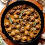 Pumpkin Turkey Meatballs with Mushroom Gravy Recipe