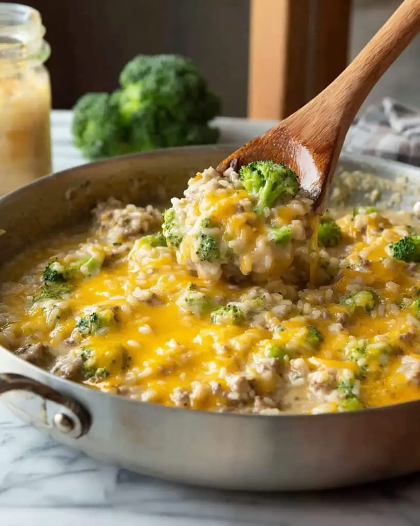 Cheesy Broccoli Chicken Skillet Recipe