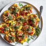 Smashed Potato Pesto Pizzas Recipe