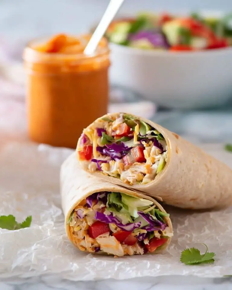 Hot & Spicy Thai Chicken Wrap Recipe