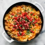 Cheesy Chicken Fajita Casserole with Veggies and Tortilla Chips Recipe