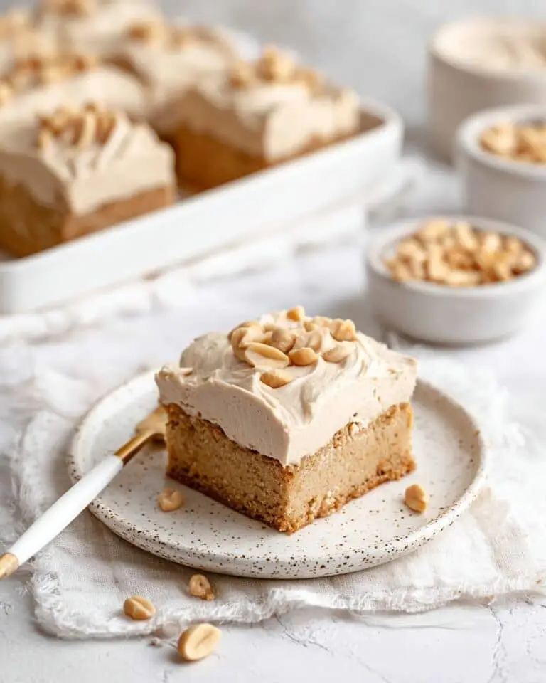 Vegan Peanut Butter Cake with Peanut Butter Frosting Recipe